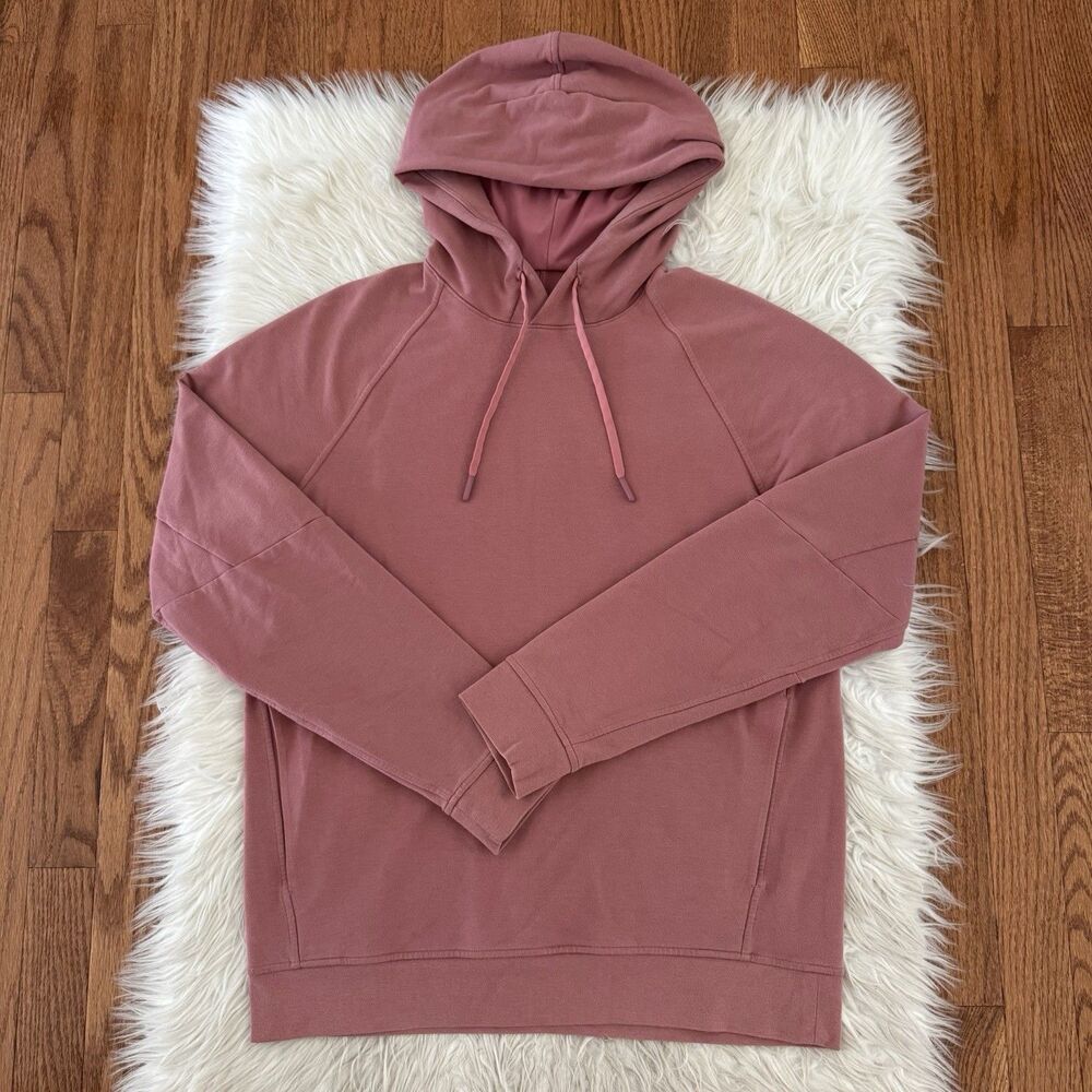 Lululemon City Sweat Pullover Hoodie Men’s Small Pink Sweatshirt Athleisure Gym